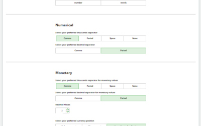 August 2020 Release: Four Major Enhancements Including Unified Formatting for Dates and Numbers